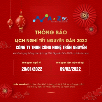 THÔNG BÁO NGHỈ TẾT NGUYÊN ĐÁN 2022